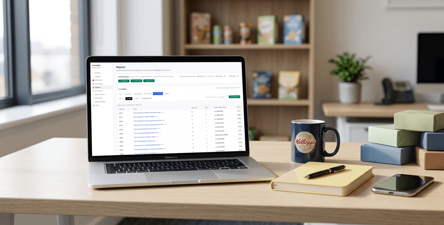 GrowStocks alerts on a laptop on a desk