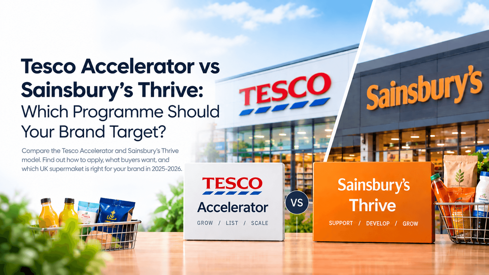 Tesco Accelerator vs Sainsbury's: Which Programme Should Your Brand Target?